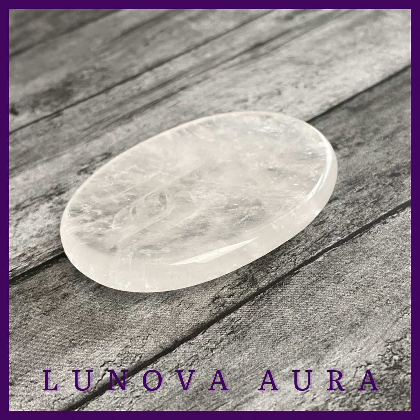 Clear Quartz Worry Stone