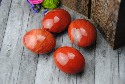 Red Jasper Free Form Palm Stone