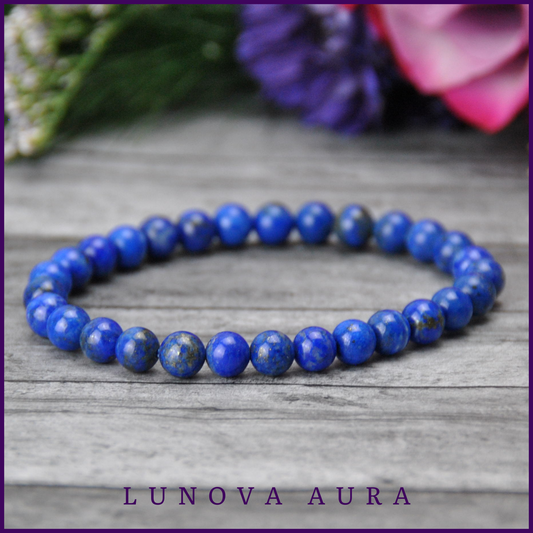 Lapis Lazuli 6mm Gemstone Bracelet