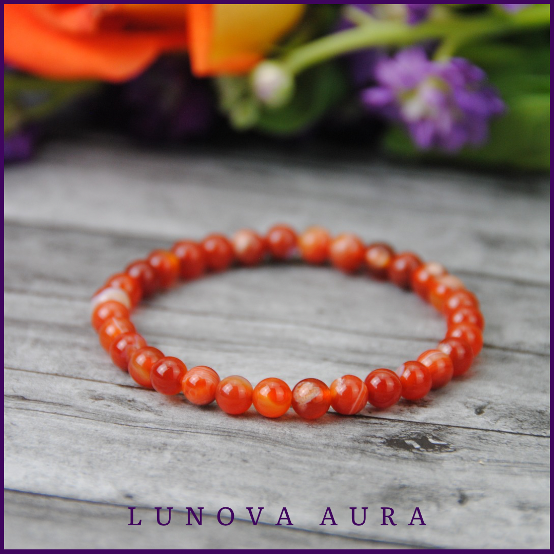 Carnelian Crystal Gemstone Bracelet