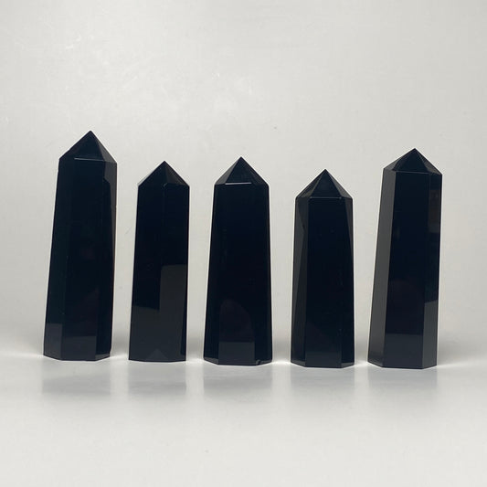 Black Obsidian Crystal Points