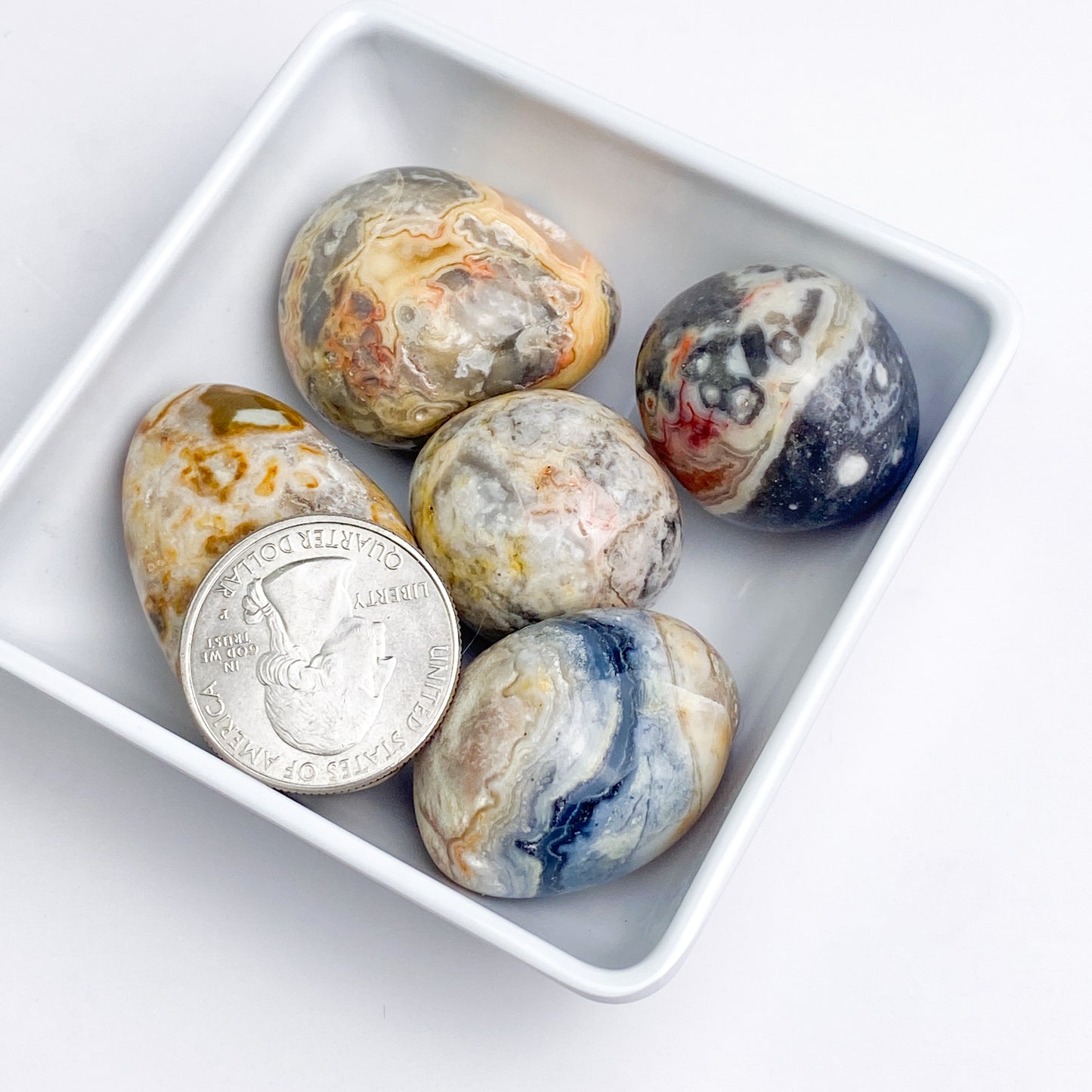 Crazy Lace Agate Tumbled Pocket Stone