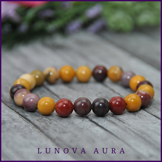 Mookaite Jasper 8mm Gemstone Bracelet