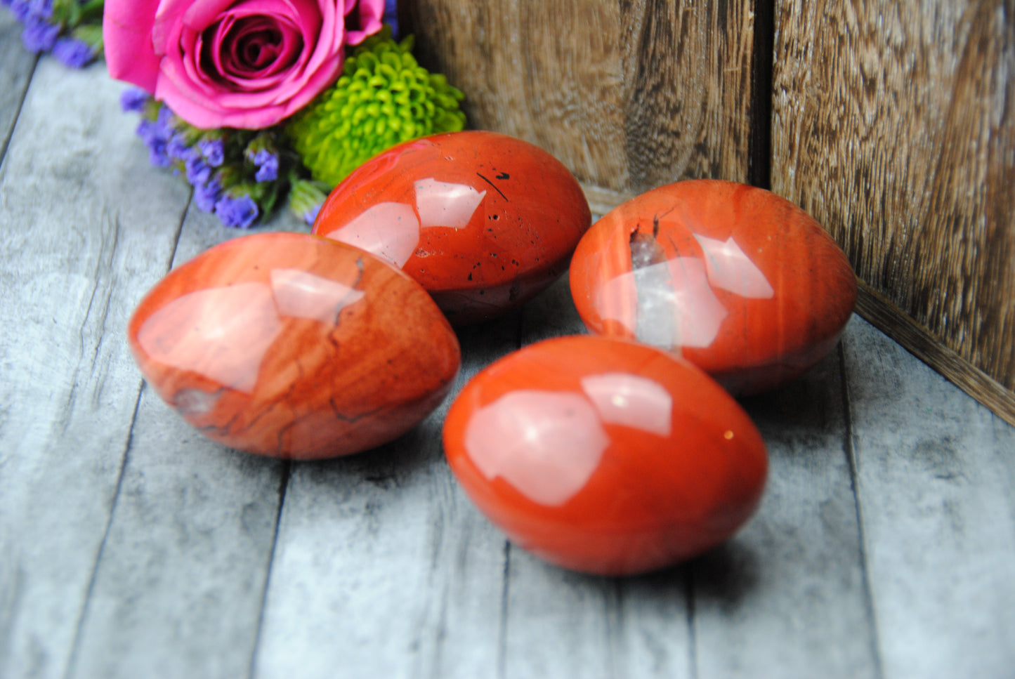 Red Jasper Free Form Palm Stone