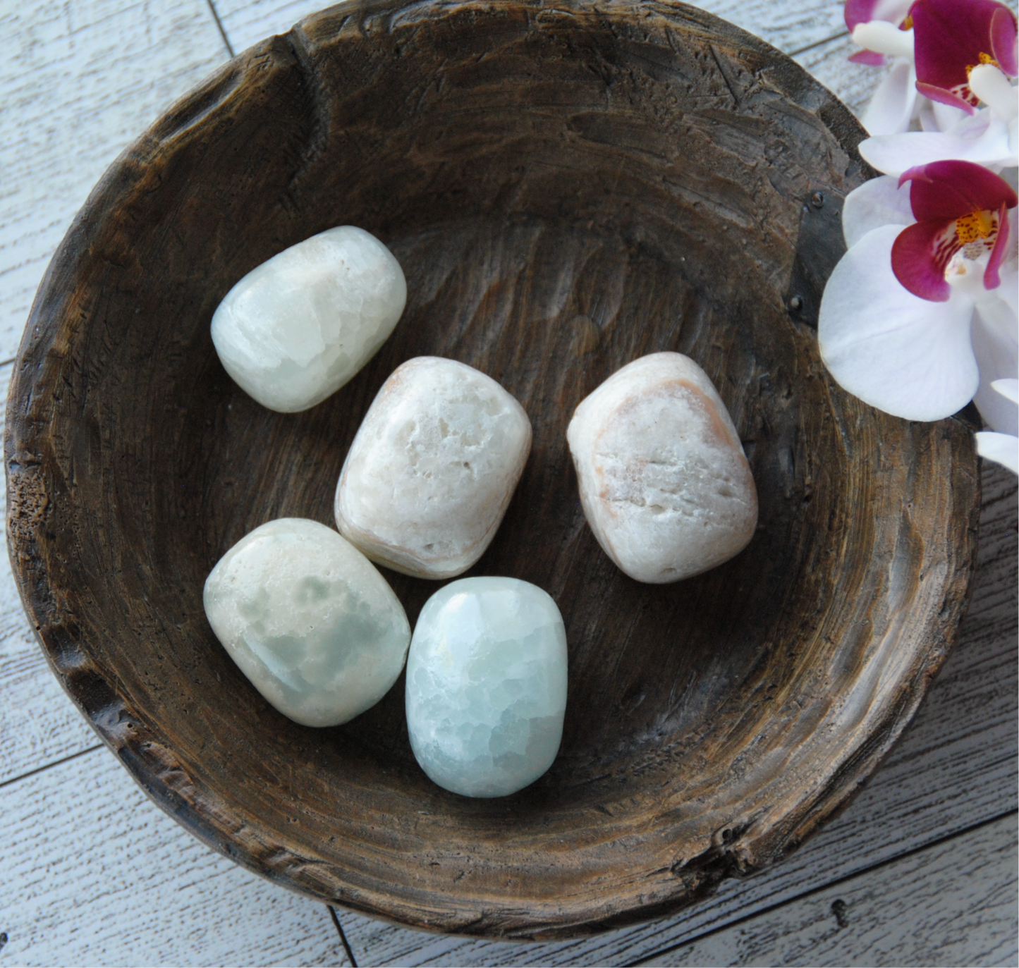 Caribbean Calcite Tumbled Pocket Stone