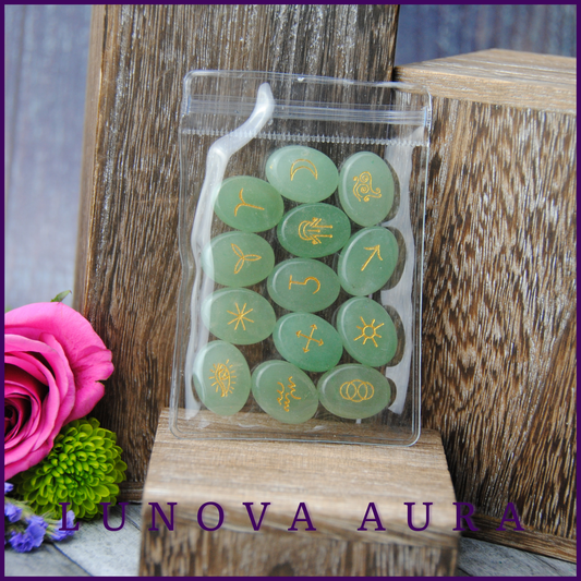 Green Aventurine Runes