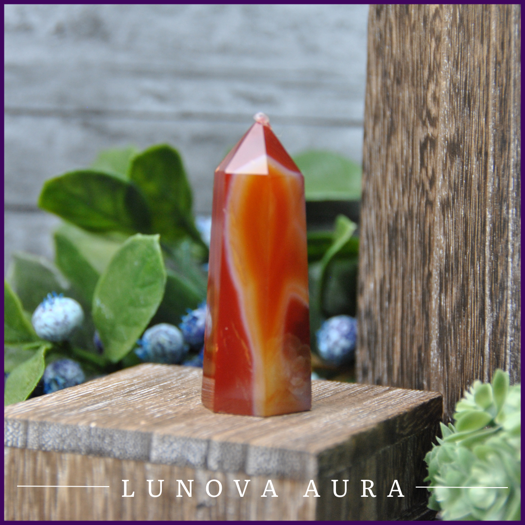 Carnelian Crystal Point #0002