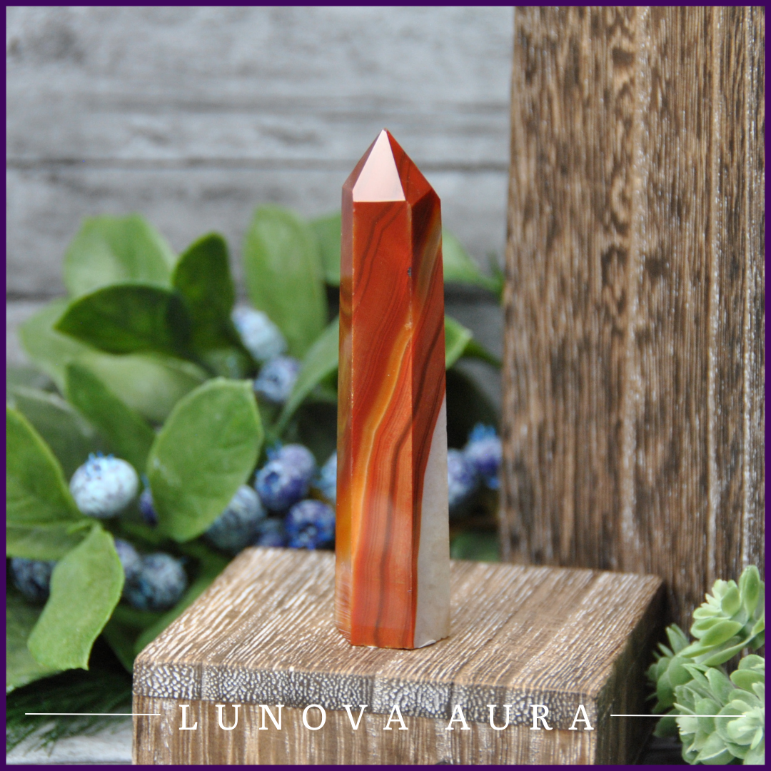 Carnelian Crystal Point #0001