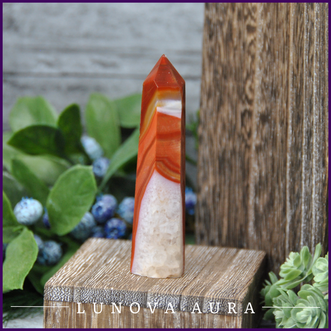 Carnelian Crystal Point #0001