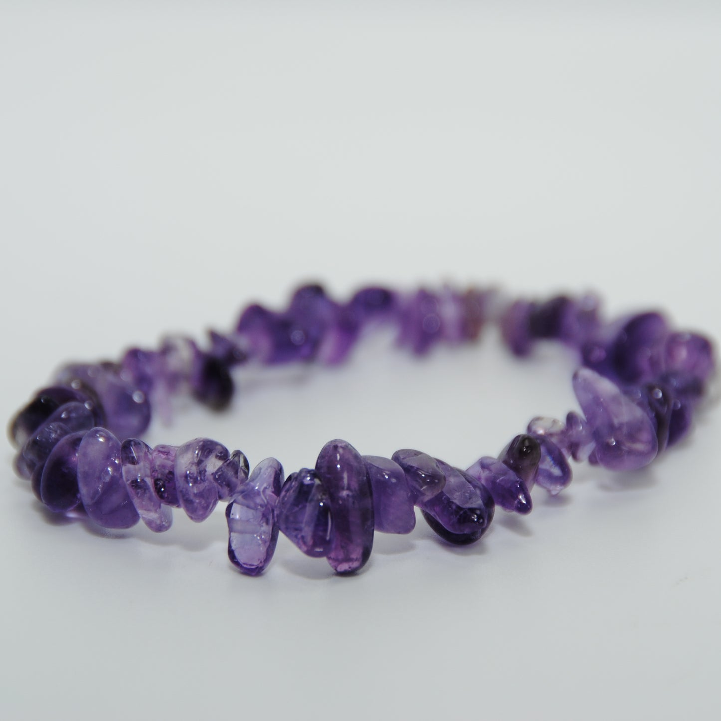 Amethyst Gemstone Chip Bracelet