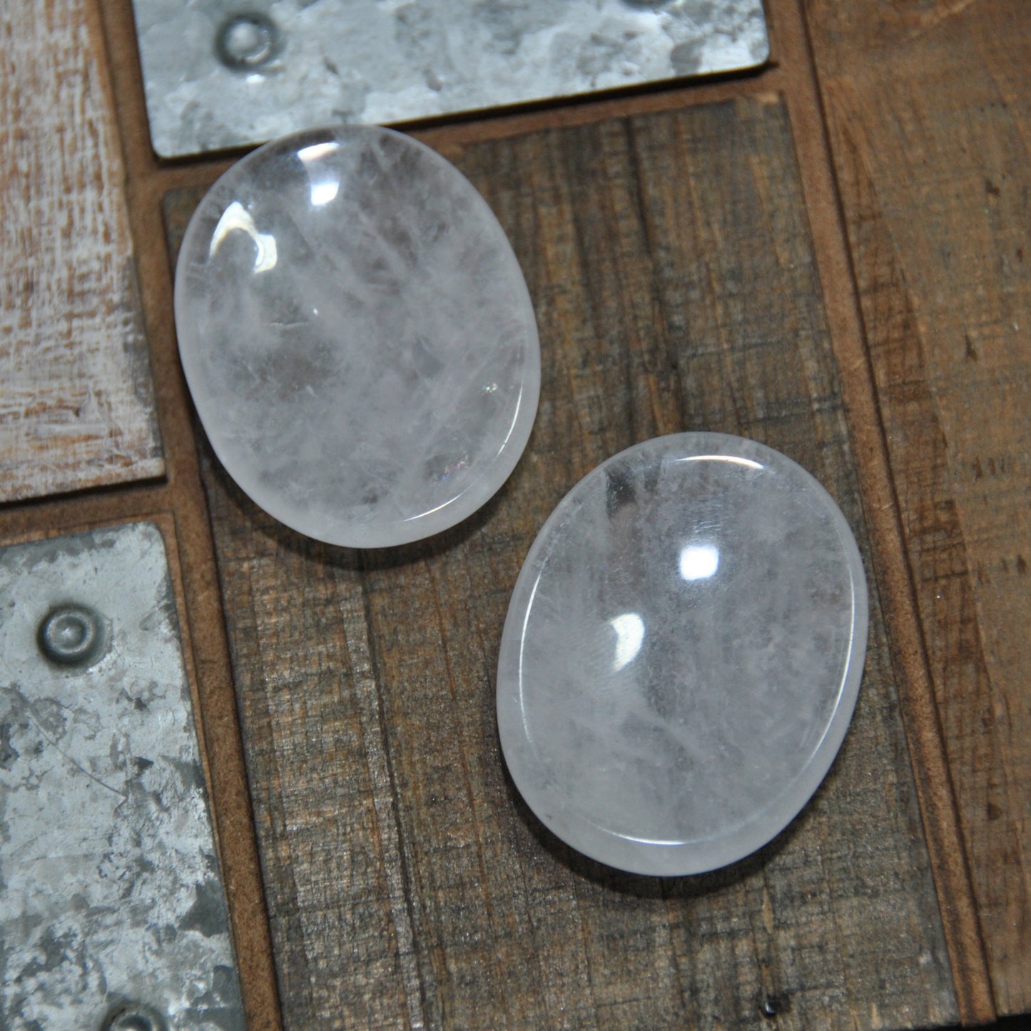 Clear Quartz Worry Stone