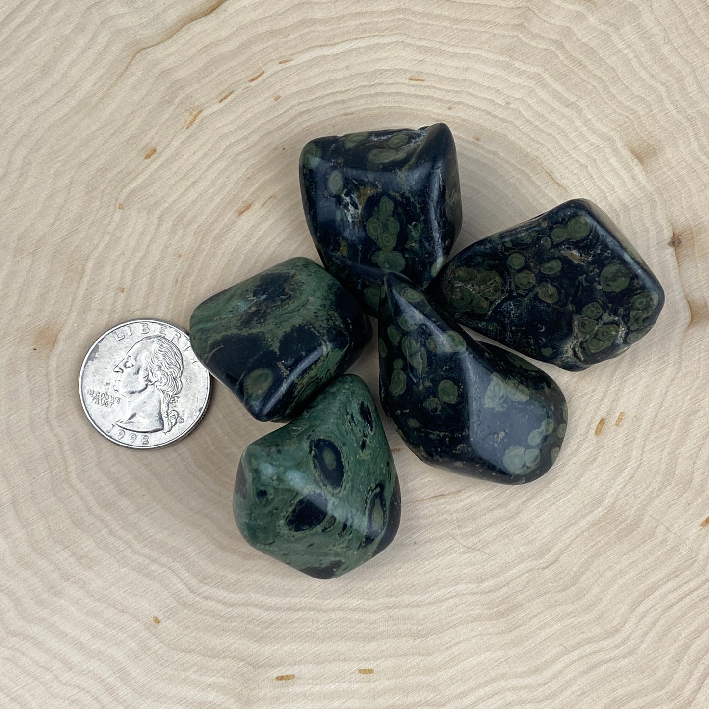 Kambaba Jasper Large Tumbled Pocket Stone