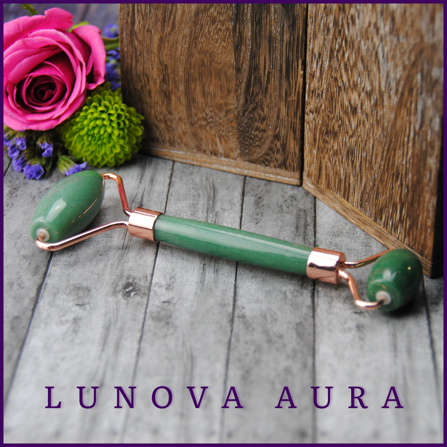 Green Aventurine Crystal Facial Roller