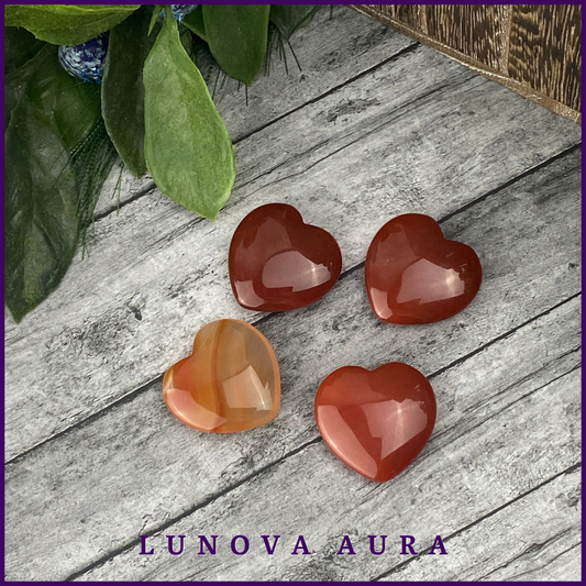 Carnelian Heart Carving