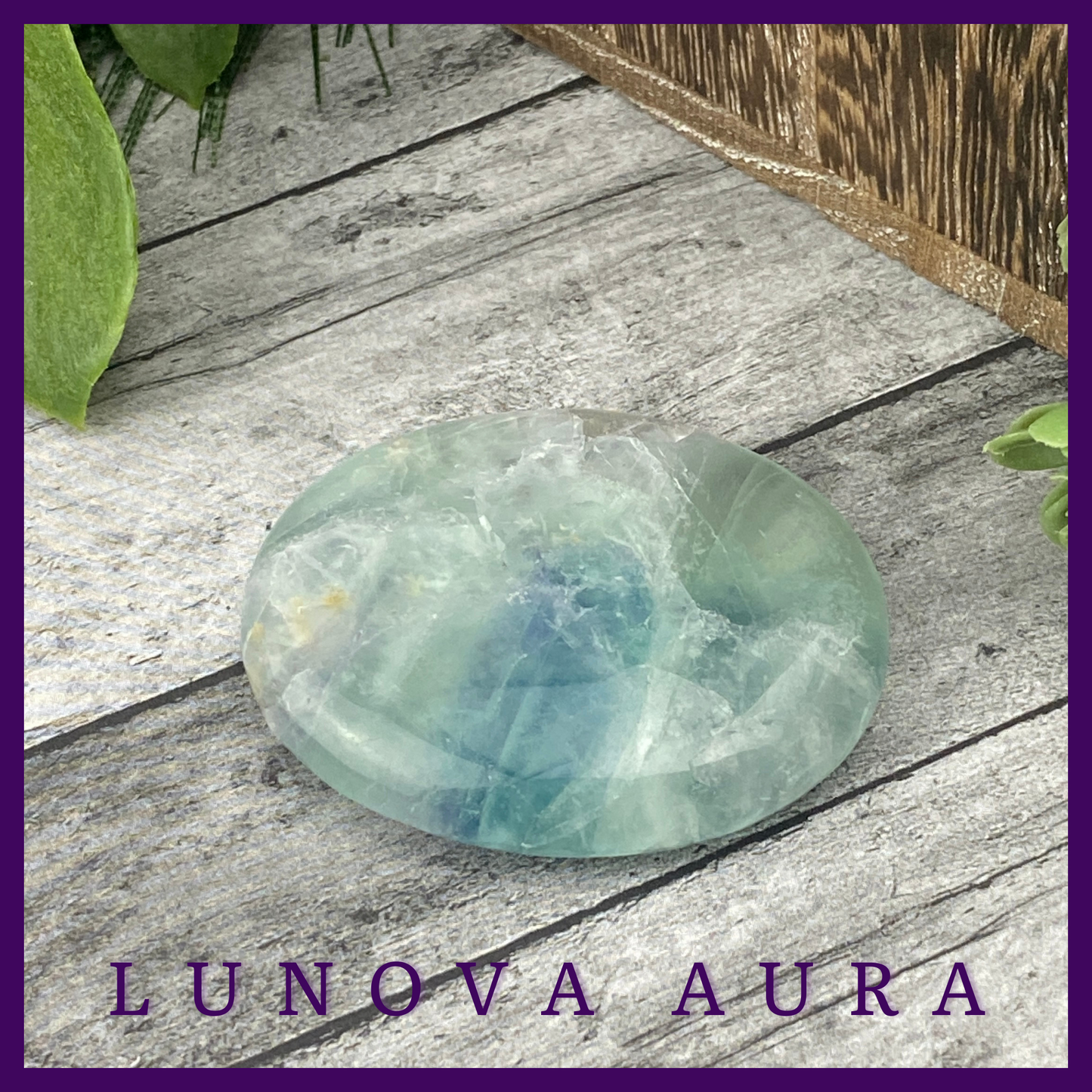 Rainbow Fluorite Palm Stone