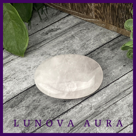 Rose Quartz Palm Stone