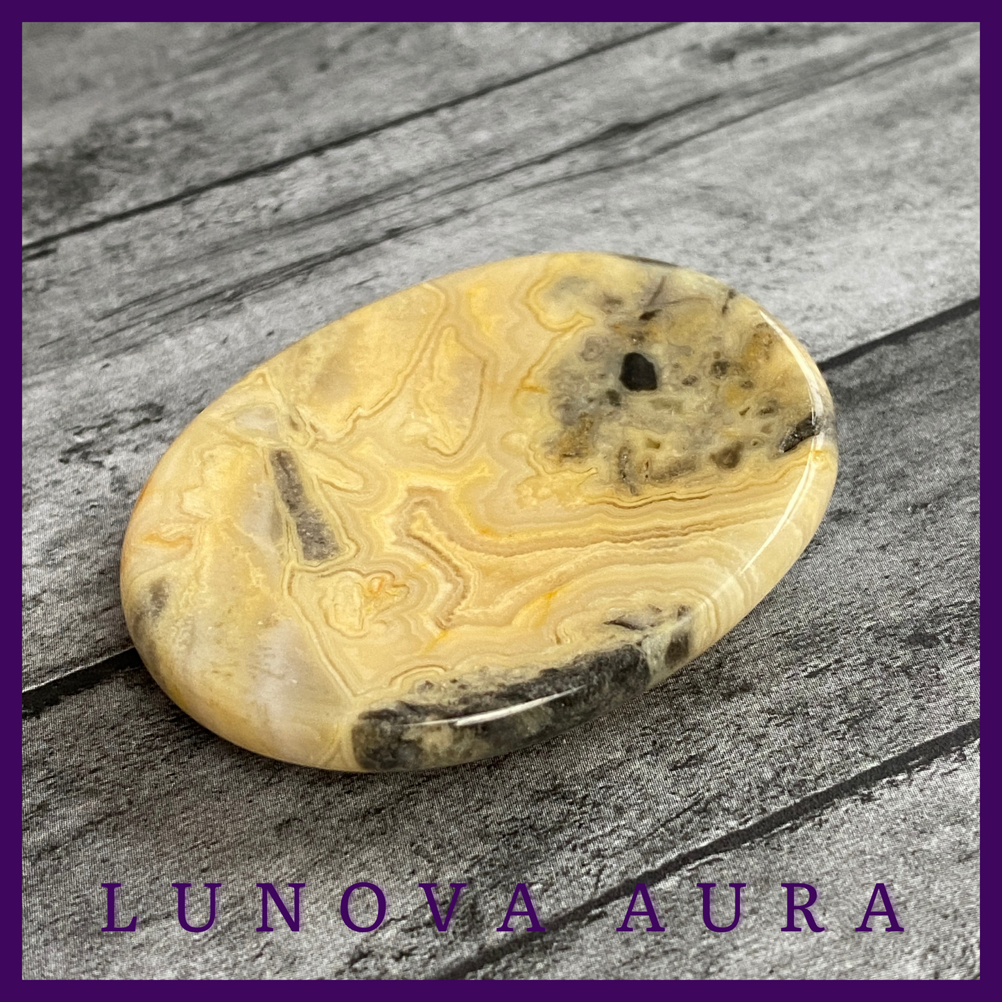 Crazy Lace Agate Worry Stone