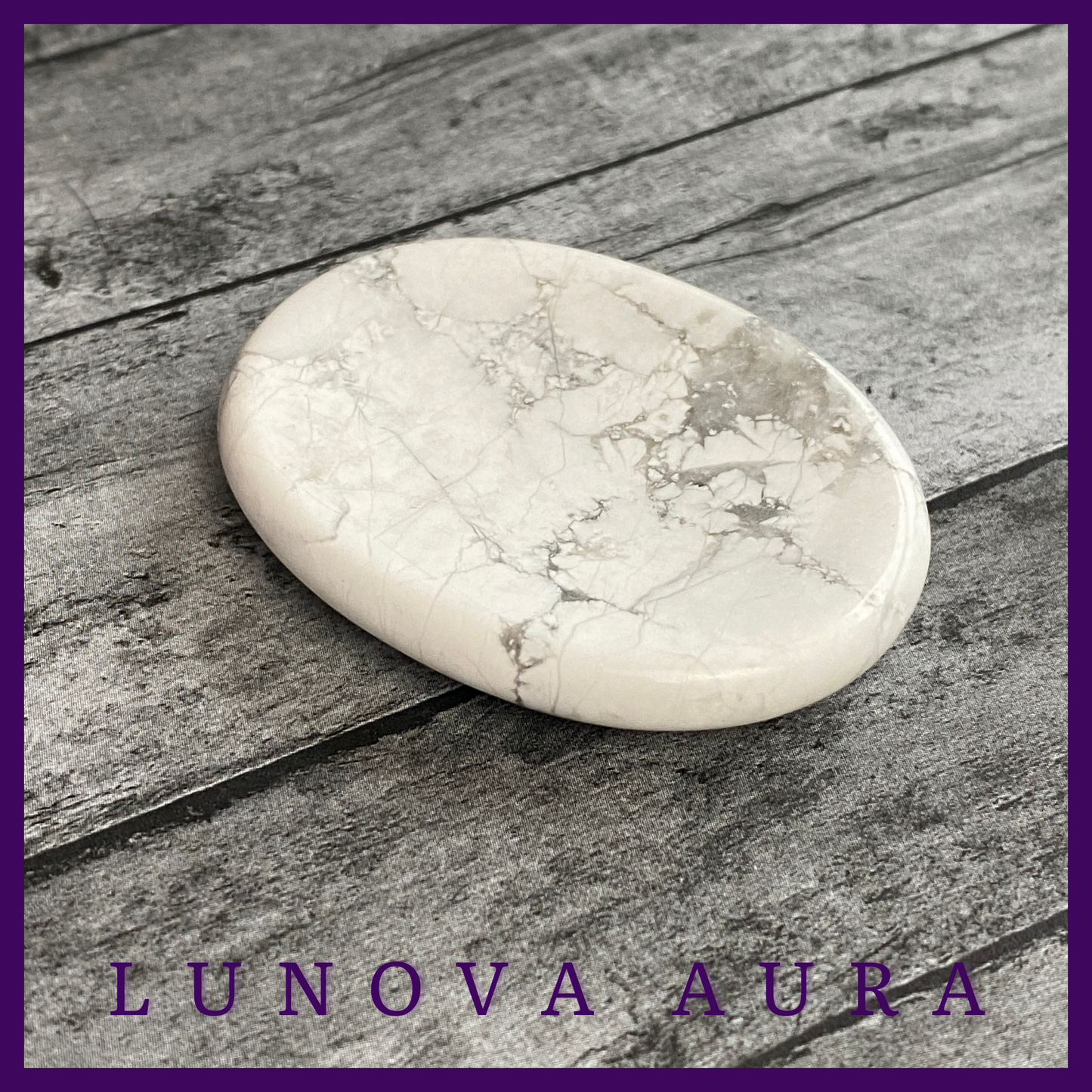 Howlite Worry Stone