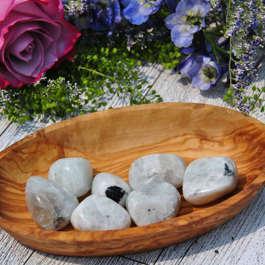 Rainbow Moonstone Tumbled Pocket Stone