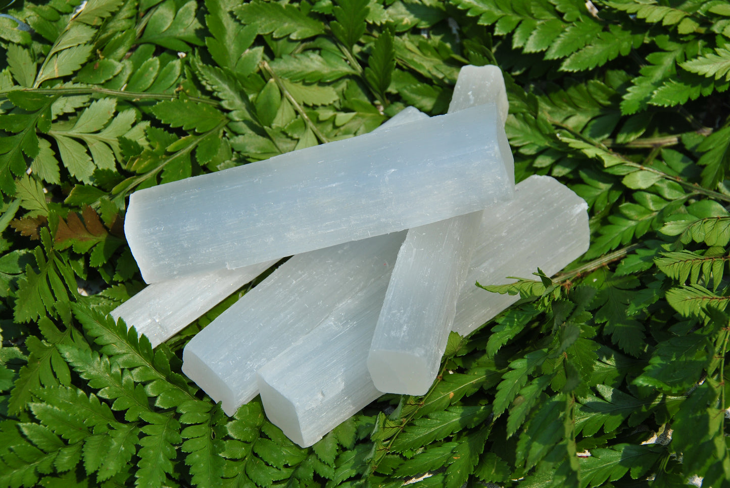 Selenite Cut Sticks 4"