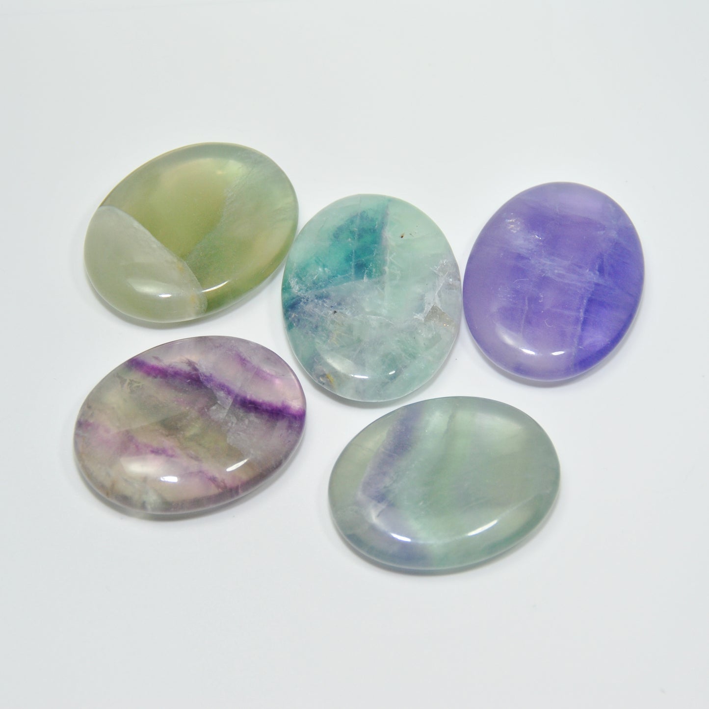 Rainbow Fluorite Palm Stone