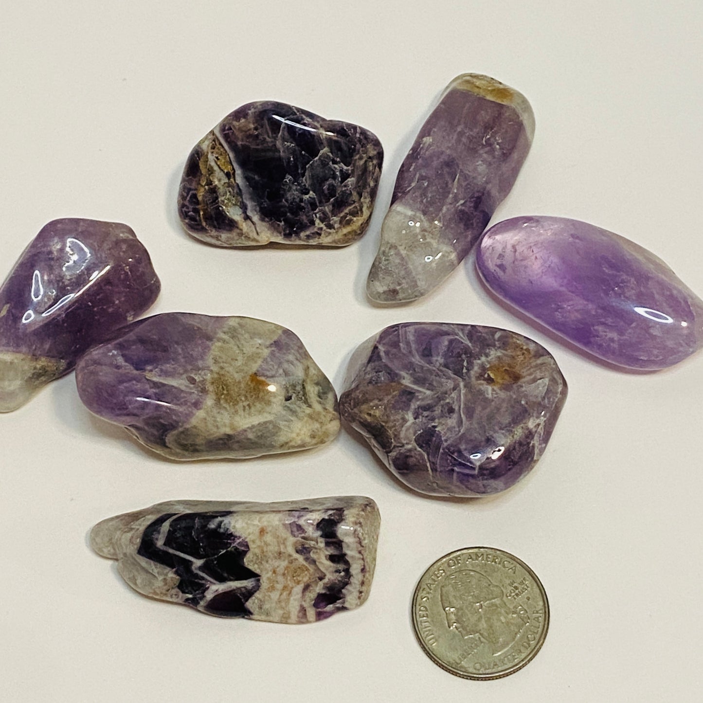 Amethyst Large Tumbled Pocket Stone